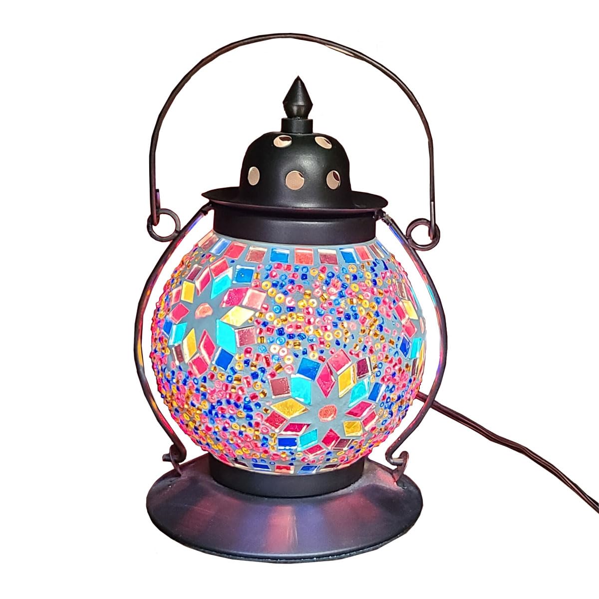 Amazon.co.jp: [訳あり商品] ステンドグラス風 風水のランプB