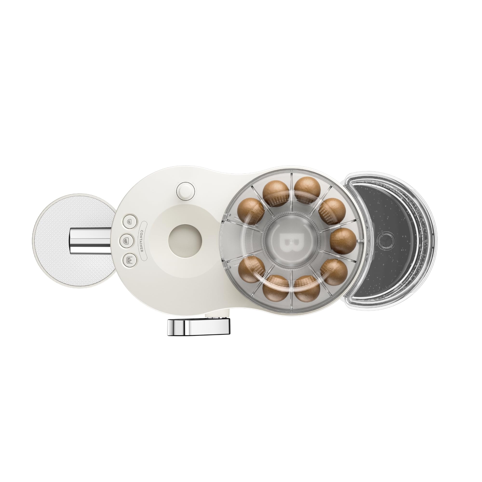 CoffeeB Globe Blanche – machine à café pour boules de café, 1,3 L