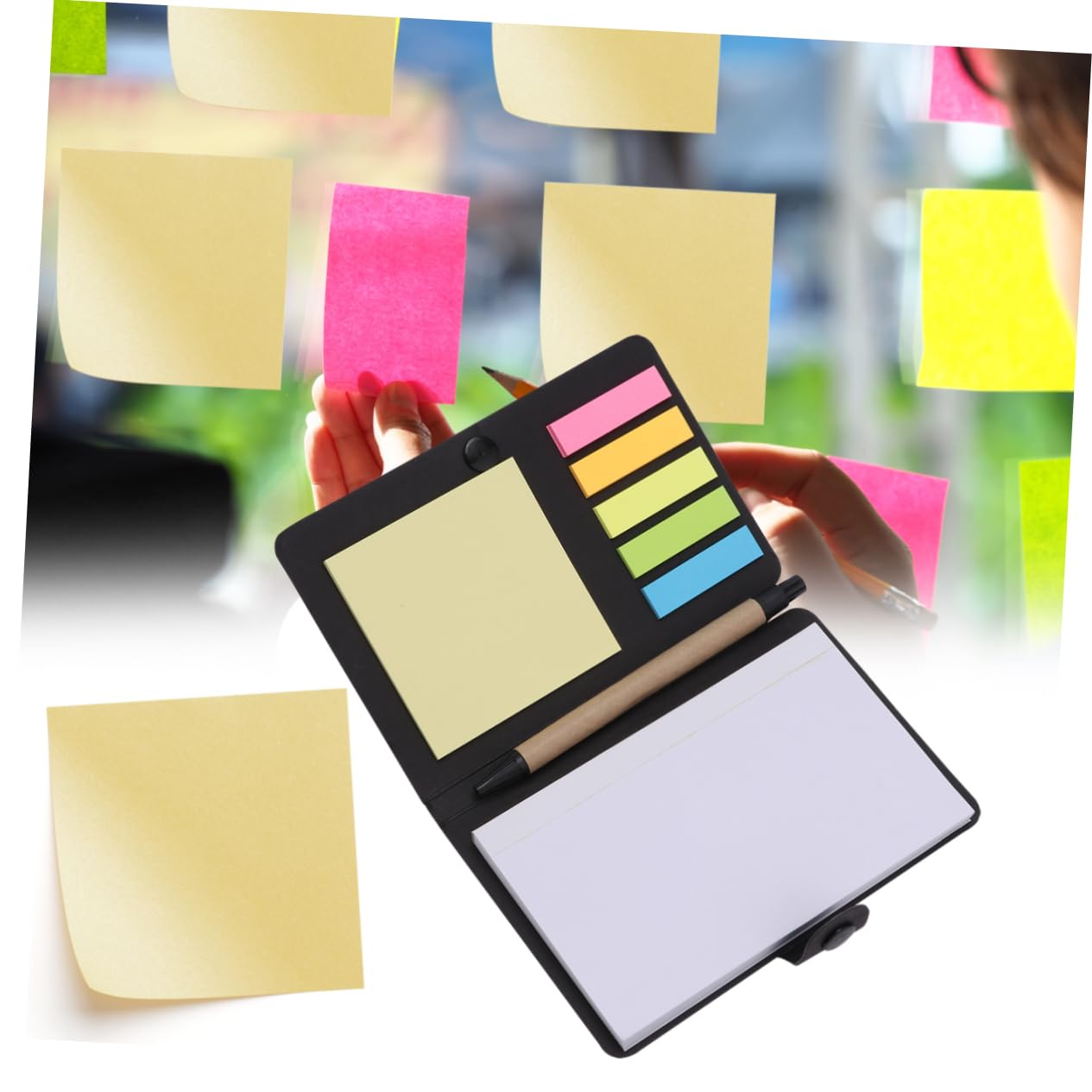 Ciieeo 3sets Multifunzionale Di Blocchi Note Adesivi Kraft Per Messaggi e Pianificazione Quotidiana Confezione Pratica Etichette Indice Adesive Resistente e Facile Da Usare