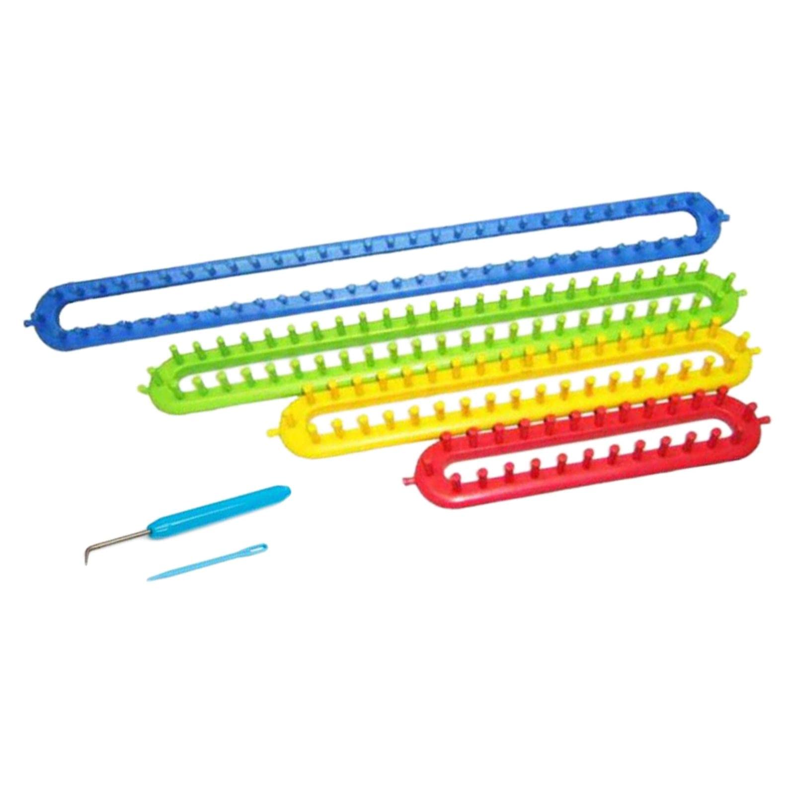 Set di Telai per Maglieria Colorati, con Utensili per Uncinetto E Cucito Fai da Te, Maglione, Sciarpa, ECC.
