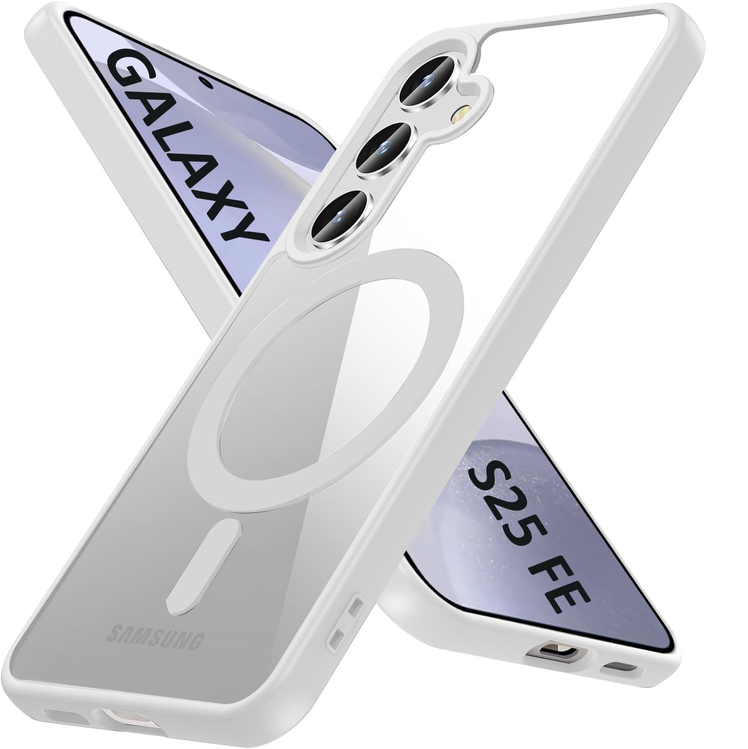 DIZORO Compatible Samsung Galaxy A17 5g Case,Compatible with MagSafe, Non Yellow Military-Grade Drop Protection & Hard PC Back Cover Slim Transparent Anti-Scratch Shockproof Phone Case - Black — Amazon image 13