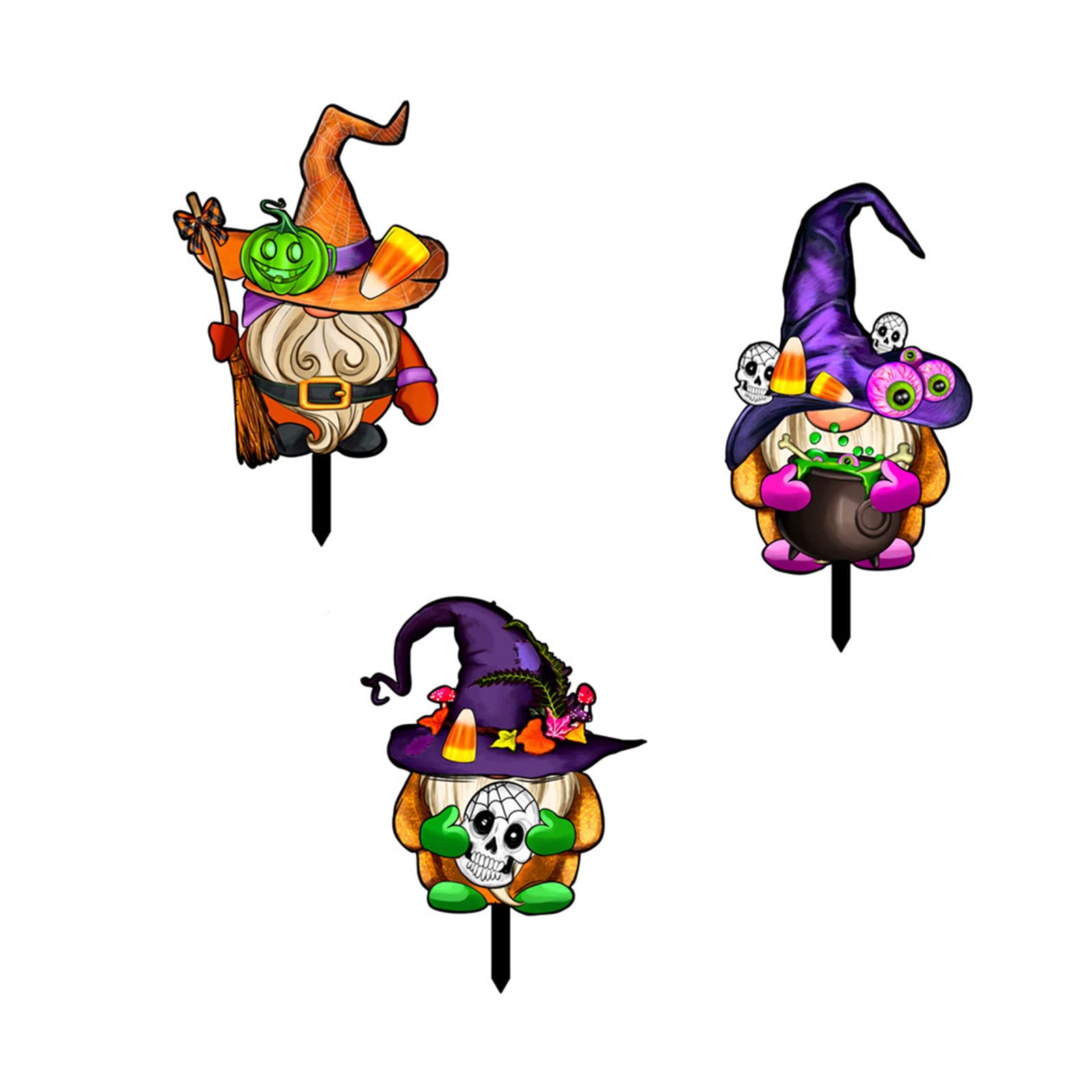 Halloween Witch Yard Sign Decorative Garden Stake Party Decoration for Wedding Birthday Holiday Party Garden Decor