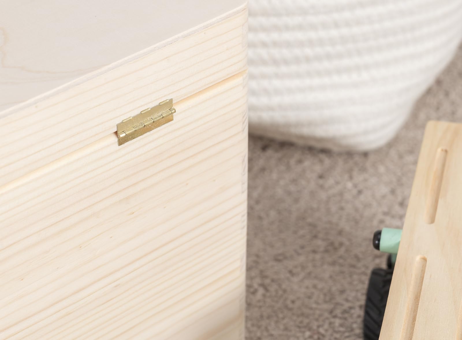 Pinus Erinnerungskiste Holz personalisierbar 60x40x23 cm | Wunschtext Name Datum, Kiefernholz, UV Druck, Baby Erinnerungen, Geschenk Geburt Taufe 1 Geburtstag