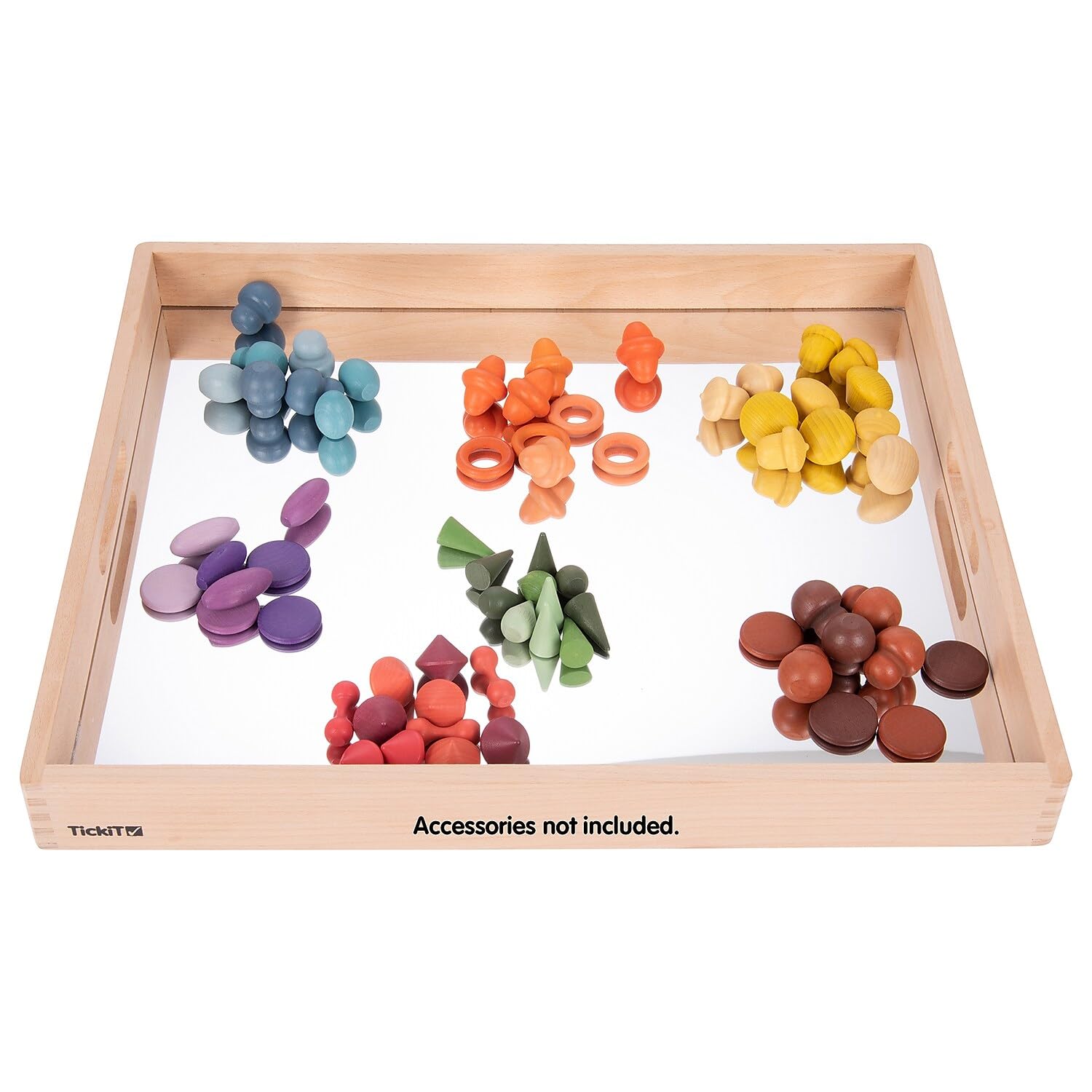 TickiT 73466 Wooden Mirror Tray