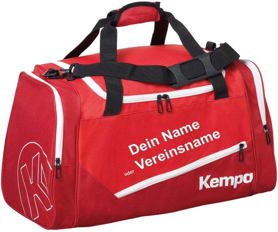 Kempa Sporttasche L Teamsport rot 68 x 30 x 37 cm 75 L + Aufdruck Name