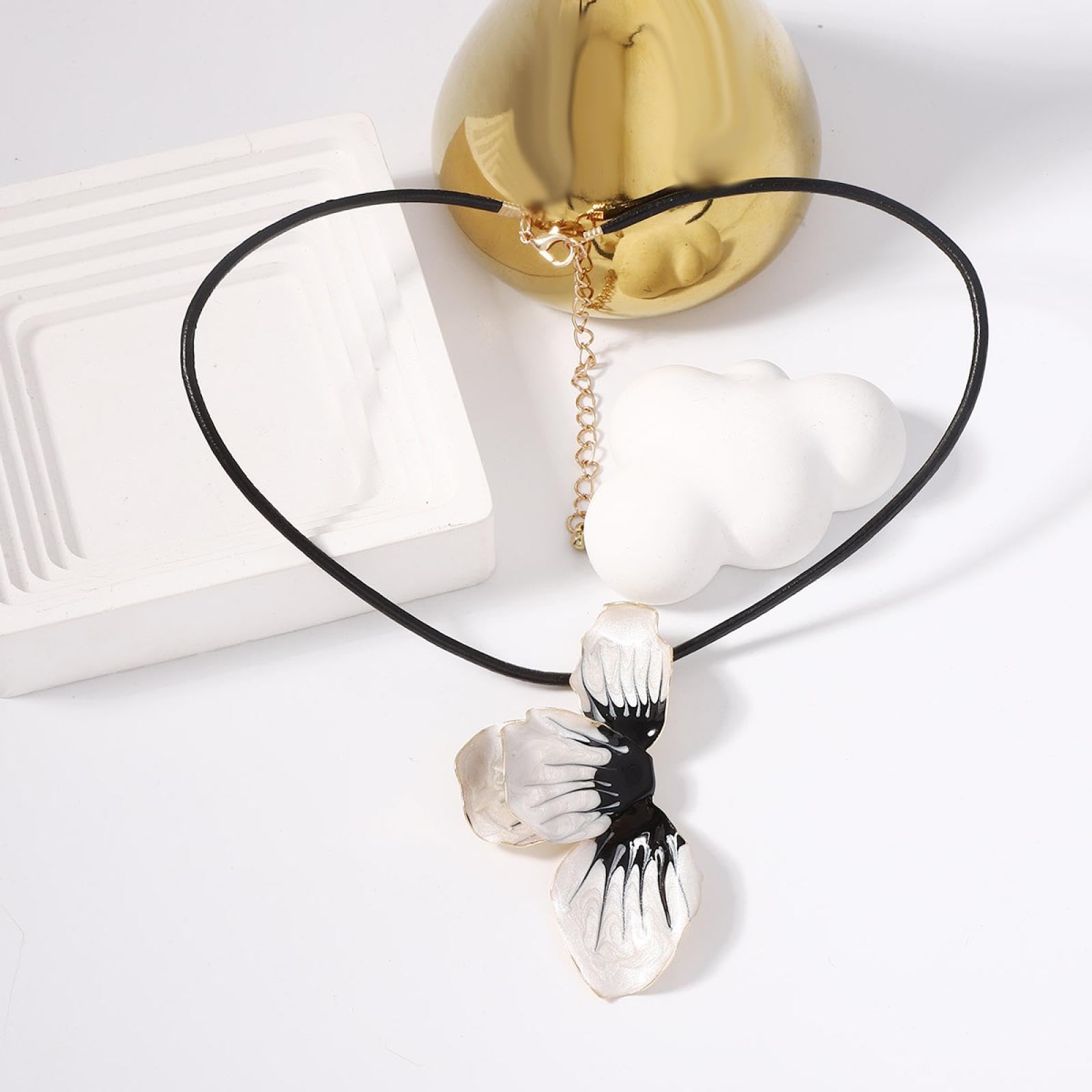 Anhänger Kette Männer Frauen Juwely Bohemian Retro Oil Drop Blütenblumungs Halskette