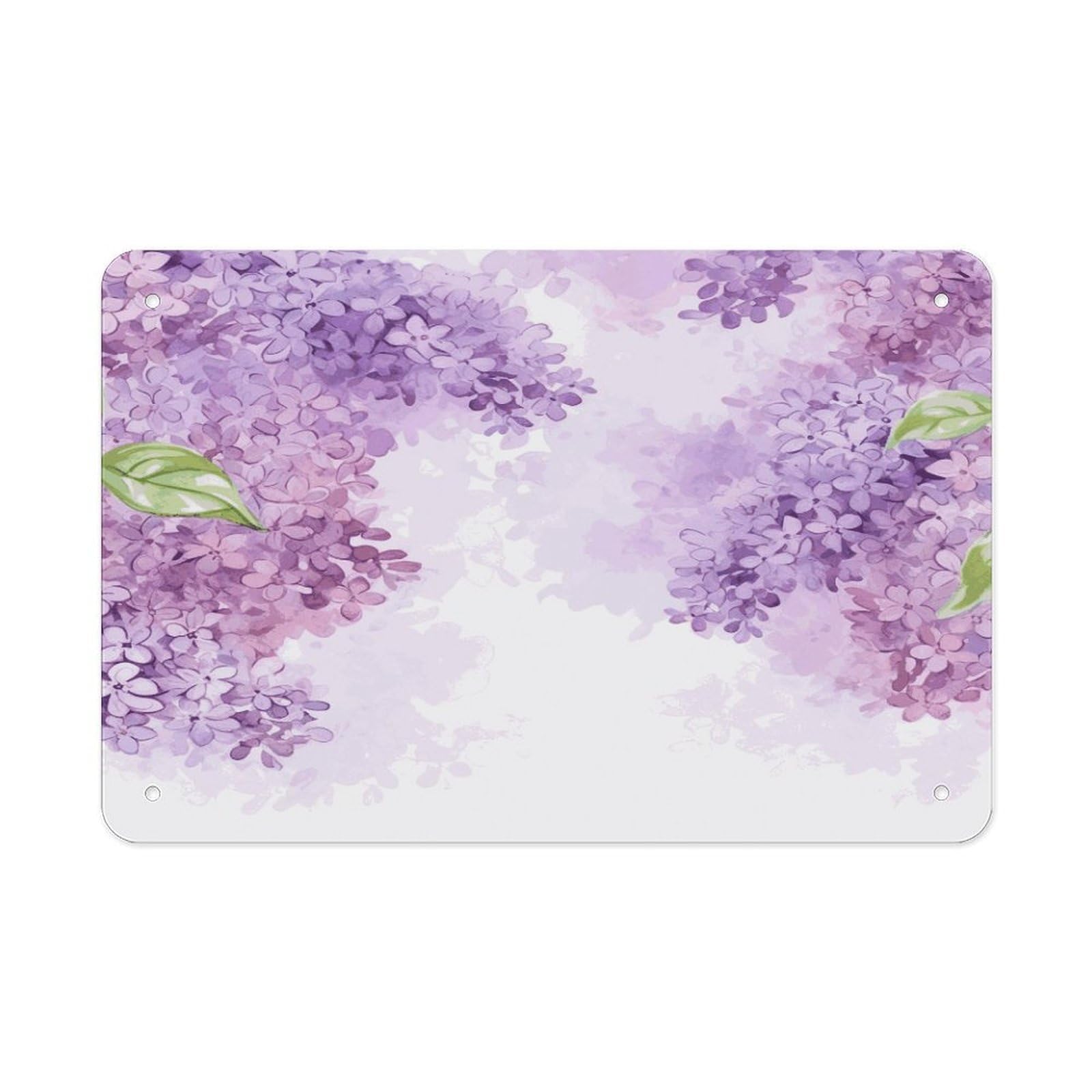 Fekiloot Style Framing Lilac Flowers In Blossom Metal Signs Wall Art Tin Sign