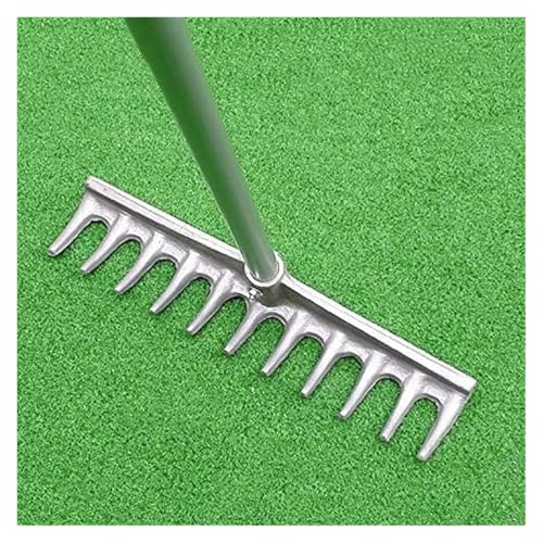 Rastrillo portátil para arena de golf, herramienta de césped y jardín de aluminio para mantenimiento de campos y cuidado de la playa