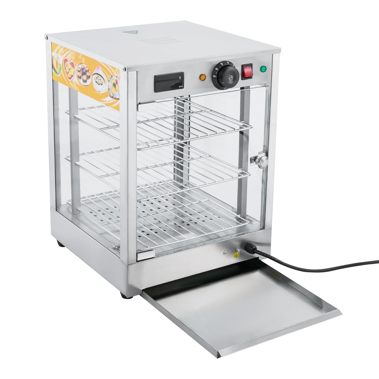 Warmhaltetheke,Buffet Vitrine,Warmhaltevitrine Speisenwärmer Heiße,Temperaturregelung,Konstante Temperaturfunktion,Geeignet Für Lebensmittel Display
