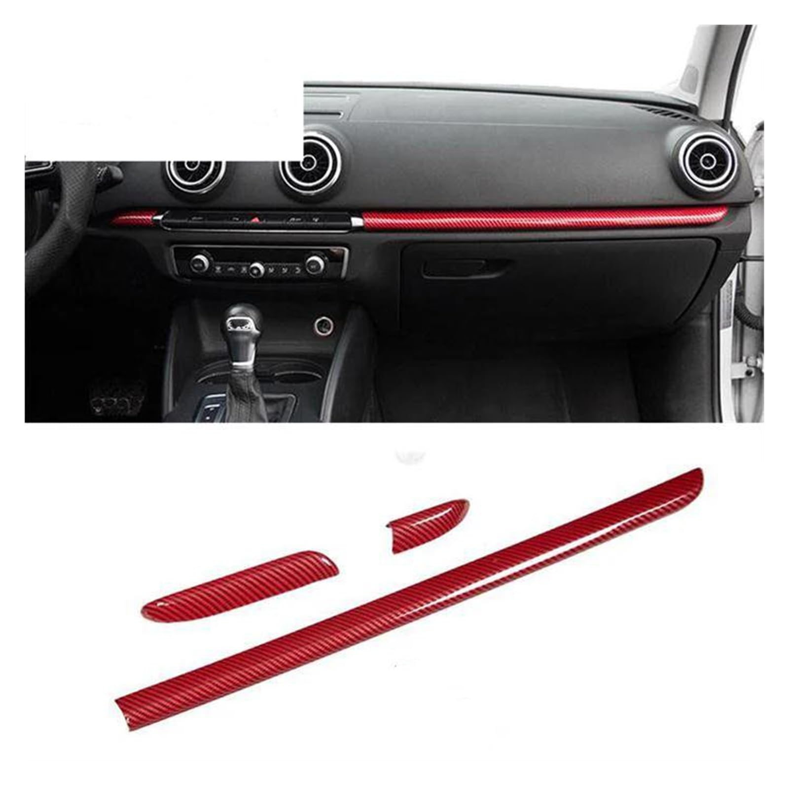 Amazon.co.jp: 車 内装パーツ 赤センターコンソールダッシュボードトリムストリップ ABS 車のドア装飾カバーステッカー炭素繊維スタイルアウディ  A3 8V S3 2014-2020 インテリアパネル (色 : Center control Red) : 車＆バイク 自動車内装品 A3 2014-2019 LHD セントラルコントロールギアシフトパネルデコレーションカバーステッカー