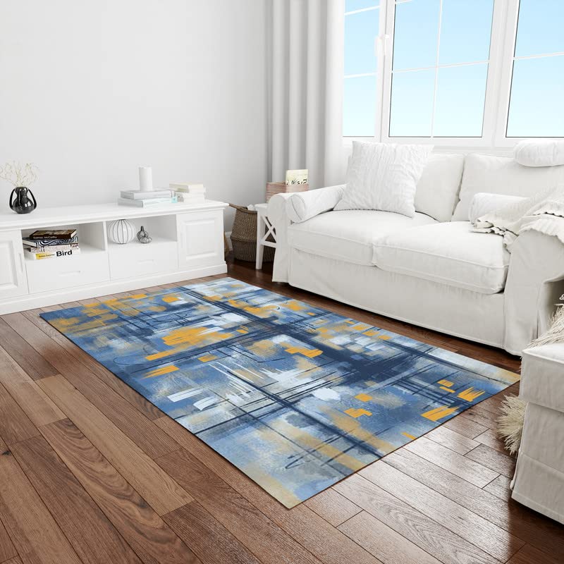 Area Rug Living Room Bedroom Rugs and Mats Rectangular Soft Touch 160X220cm Multicolour JUWEI_81