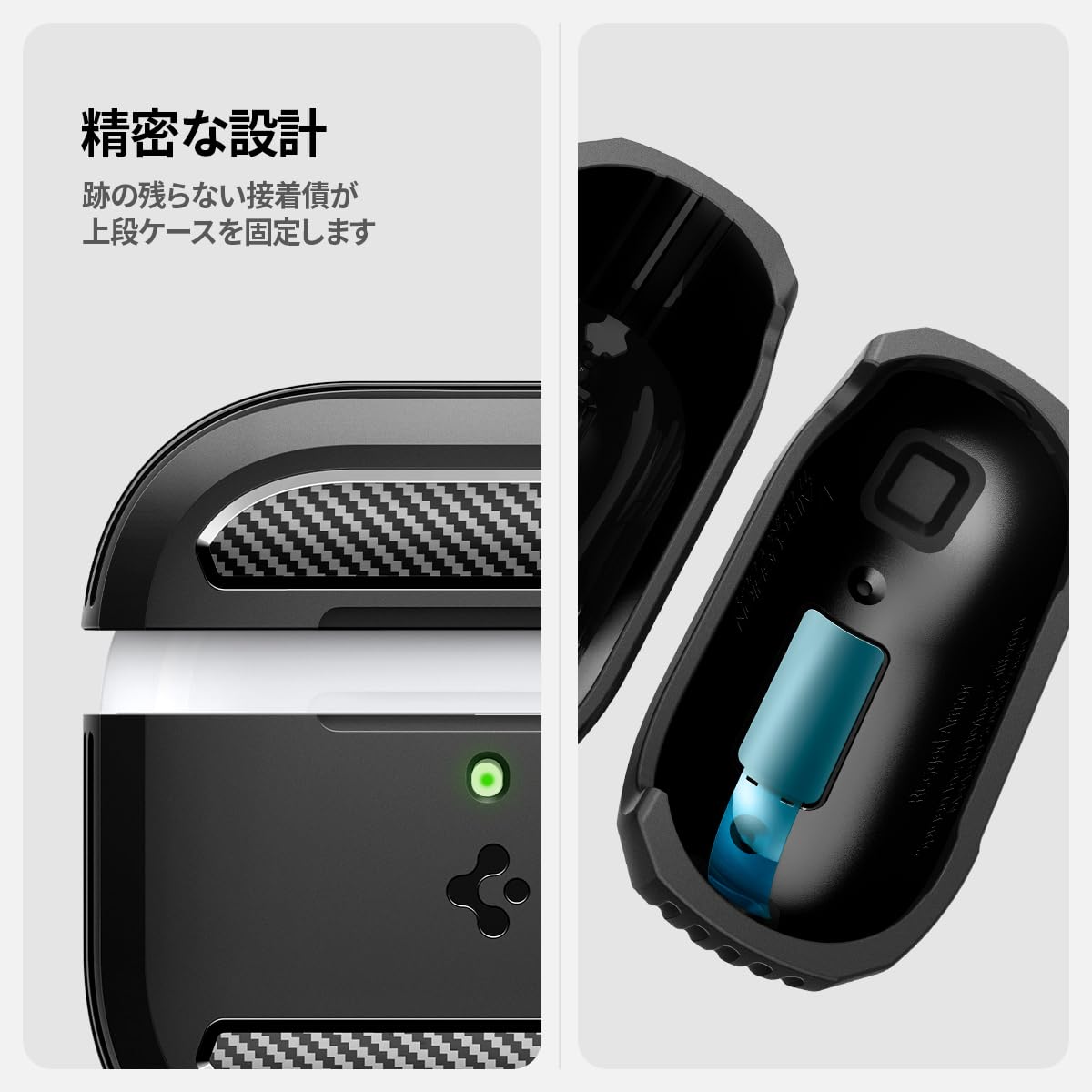 Amazon | Spigen Airpods 第4世代 ケース AirPods 4 ケース 耐衝撃 PC 
