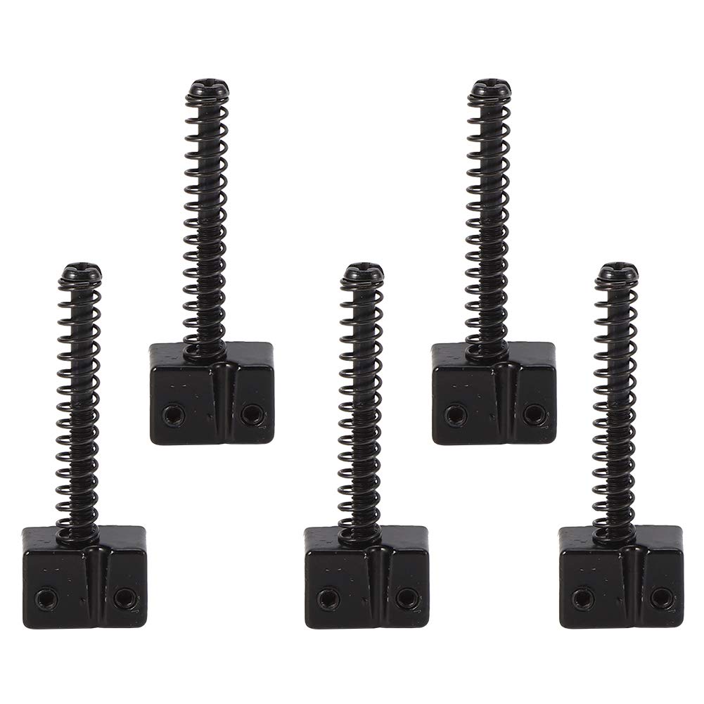 Dilwe 5 Pieces 5 Strings Bass Bridge String Spring Screws for Electric ...