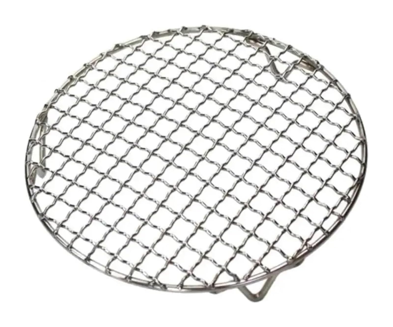 Malla for Barbacoa Redonda De Acero Inoxidable con Patas | Plata 15-60 cm: for barbacoas de acampada y uso en freidoras
