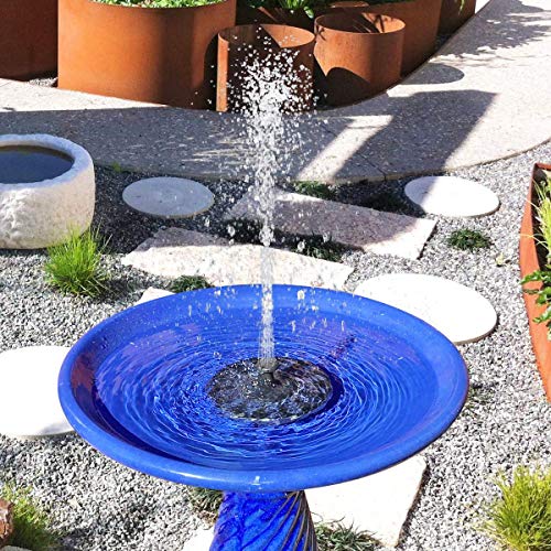 image for CONXWAN Solar Fountain for Bird Bath, 2.5W Solar Water Fountain Pump w
