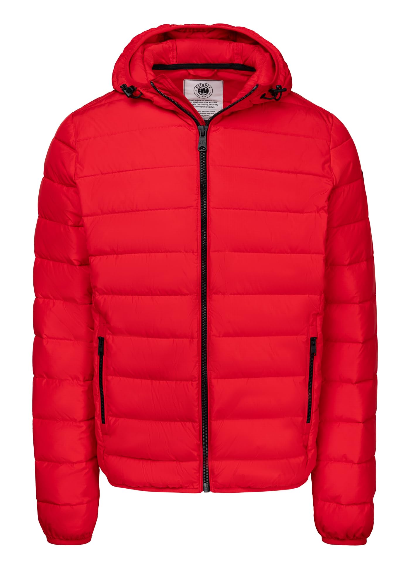 PITBULL - Chaqueta Hombre Invierno Seacoast III, Chaquetas Hombre con Capucha, Plumífero con Cierre de Cremallera, Chaqueta de Media Temporada, Bolsillos Laterales Confortables
