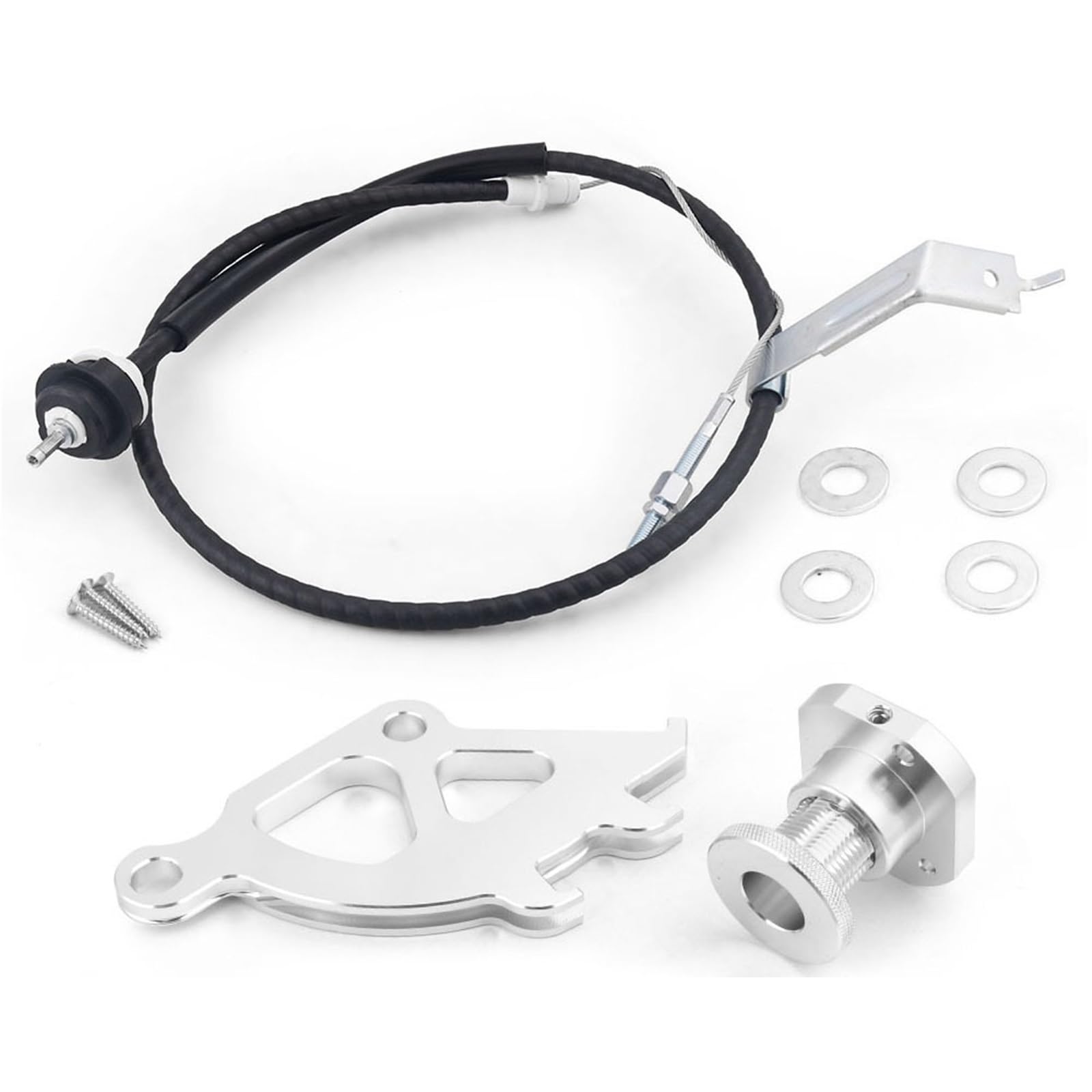 Juego de embrague con cojinete Kit de cable embrague y ajustador cortafuegos. cuadrante triple gancho. Compatible con Ford Mustang 96-04 Sets para embrague para coche