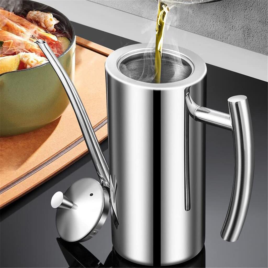 Bottiglia di olio d'oliva in acciaio inox Bollitore Aceto Dispenser Salsa Condimento Can CAN POTS Accessori da cucina con contenitore