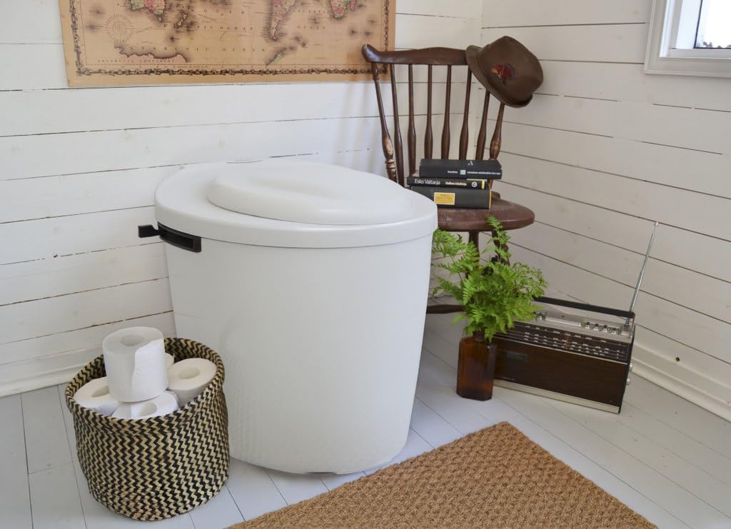 Biolan Complett Trenntoilette für Ferienhaus und Tiny House | Hergestellt in Finnland, Füllstandsalarm, Integrierter Lüfter, Soft-Close-Sitz, Ohne Wasseranschluss