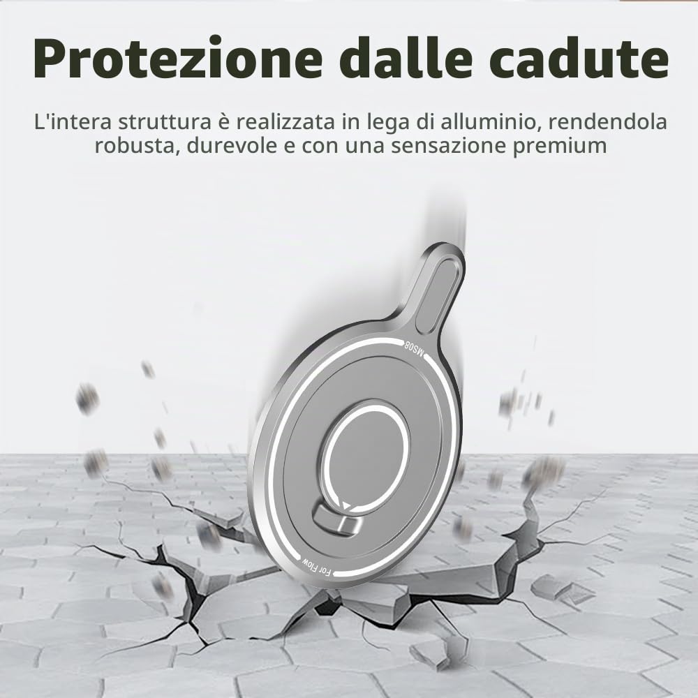 Base Adattatore Magnetico per Insta360 Flow, Mobile Gimbal Magafe Espansione Parti Accessori per Insta360 Flow