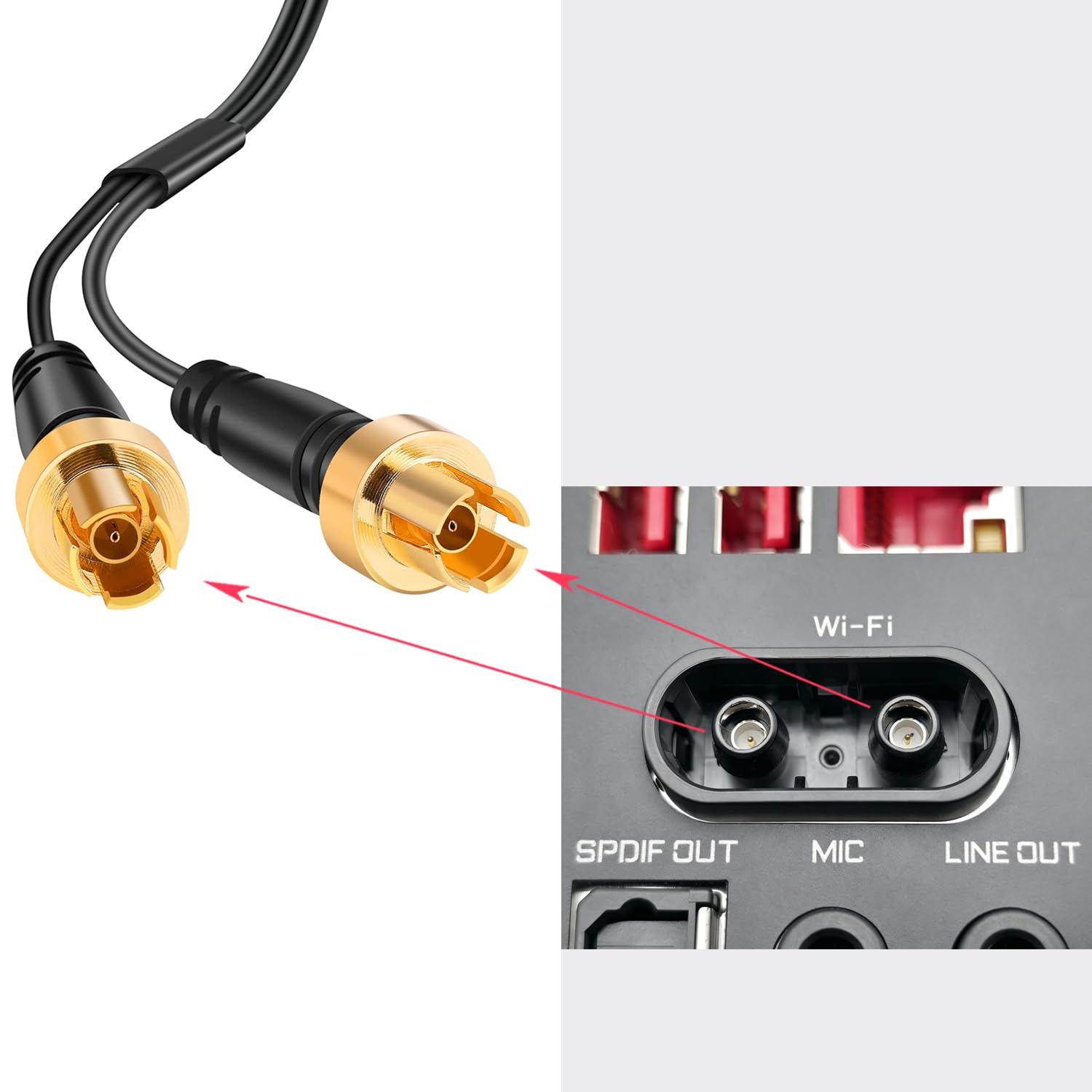 Carte mère de jeu WiFi 7 WiFi 6E avec connecteur EZ-Plug Antenne uniquement pour carte mère GIGABYTE B850 X870 X870E Z890 AORUS Elite & B550 B850 Eagle Gaming Slinkdsco