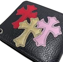 【Piece of CromeHearts】 Amazon.co.jp: Chrome Hearts Wallet One Snap Cross Button Black