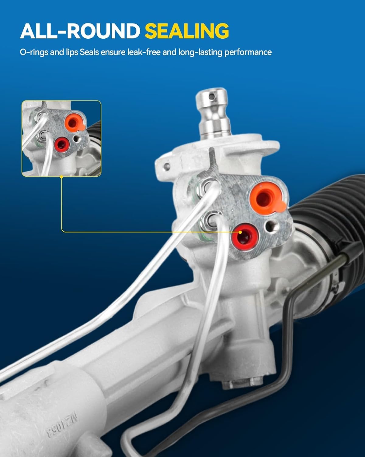 PHILTOP Hydraulic Power Steering Rack & Pinion Assembly for 2006-2011 Focus(From 12/05/2005), Replace# 22-2004