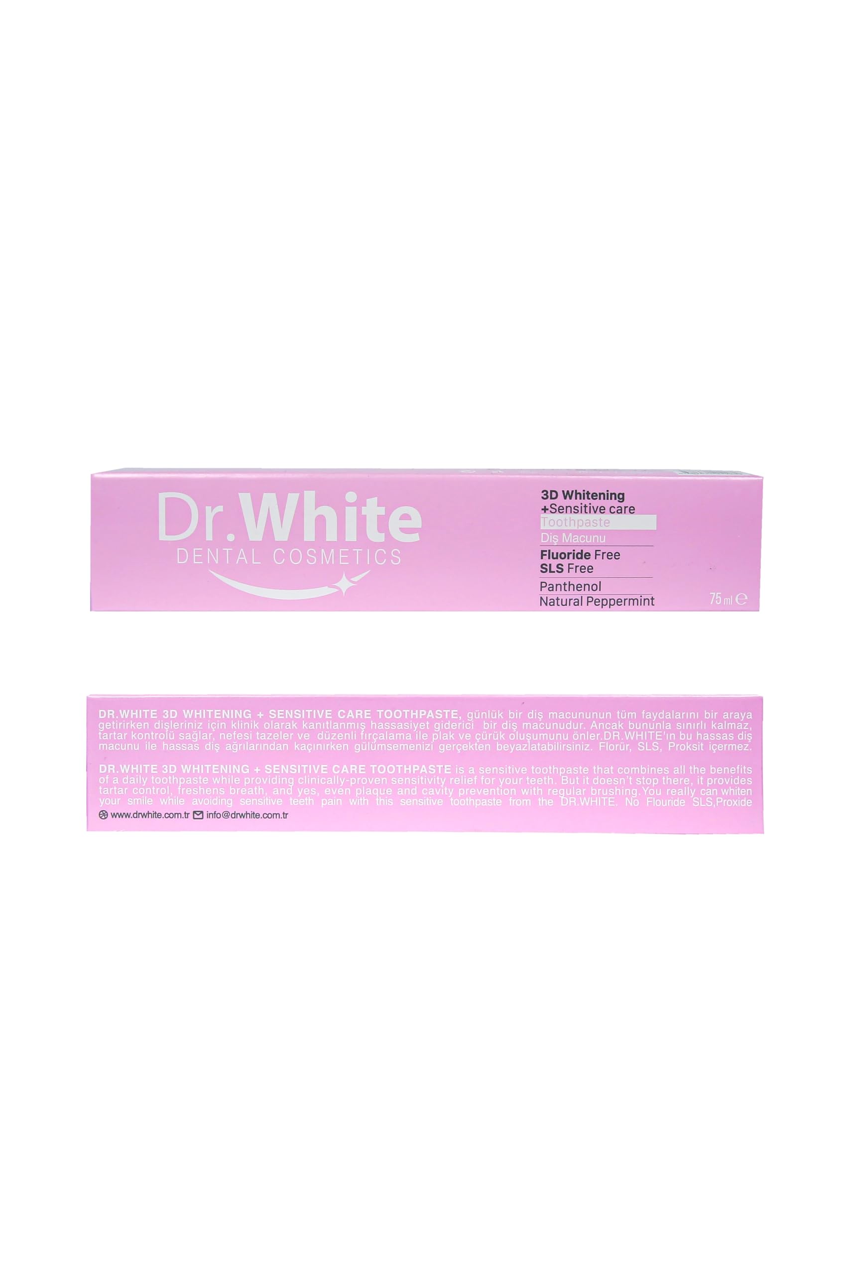 Dr.White 3D Whitening +Sensitive Care Diş Macunu 75ml