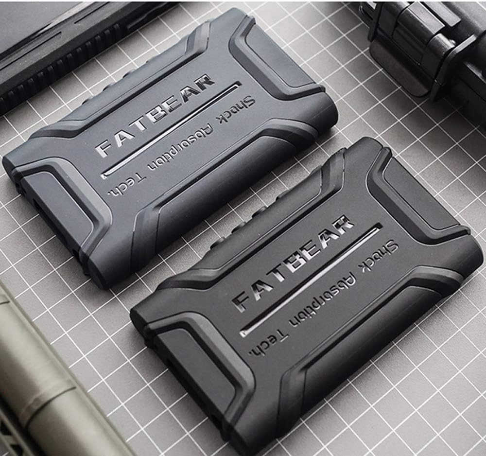 Fat Bear for Sony A55 Case,Anti-Skid Anti-Knock Shockproof Armor Full Protective Skin Case Cover for Sony Walkman NW-A55HN A56HN A57HN A50 A55 A56 A57… (Black case with Tempered Glass)