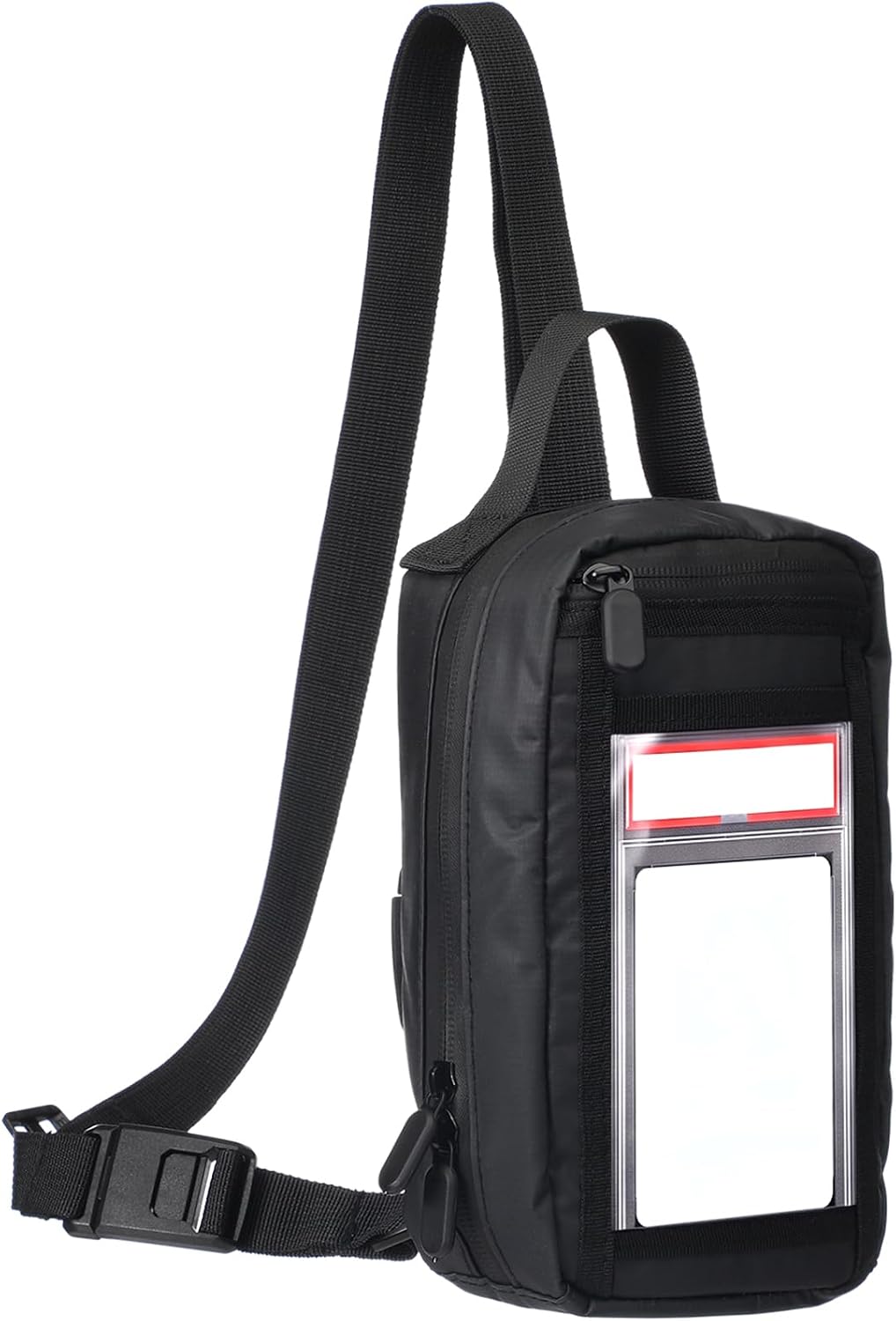 Eccliy Sling Bag for Graded Cards Crossbody Bag with Clear Display Pocket