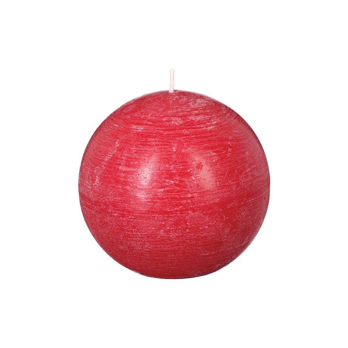 Atmosphera Createur D'interieur Red Rustic Ball Candle