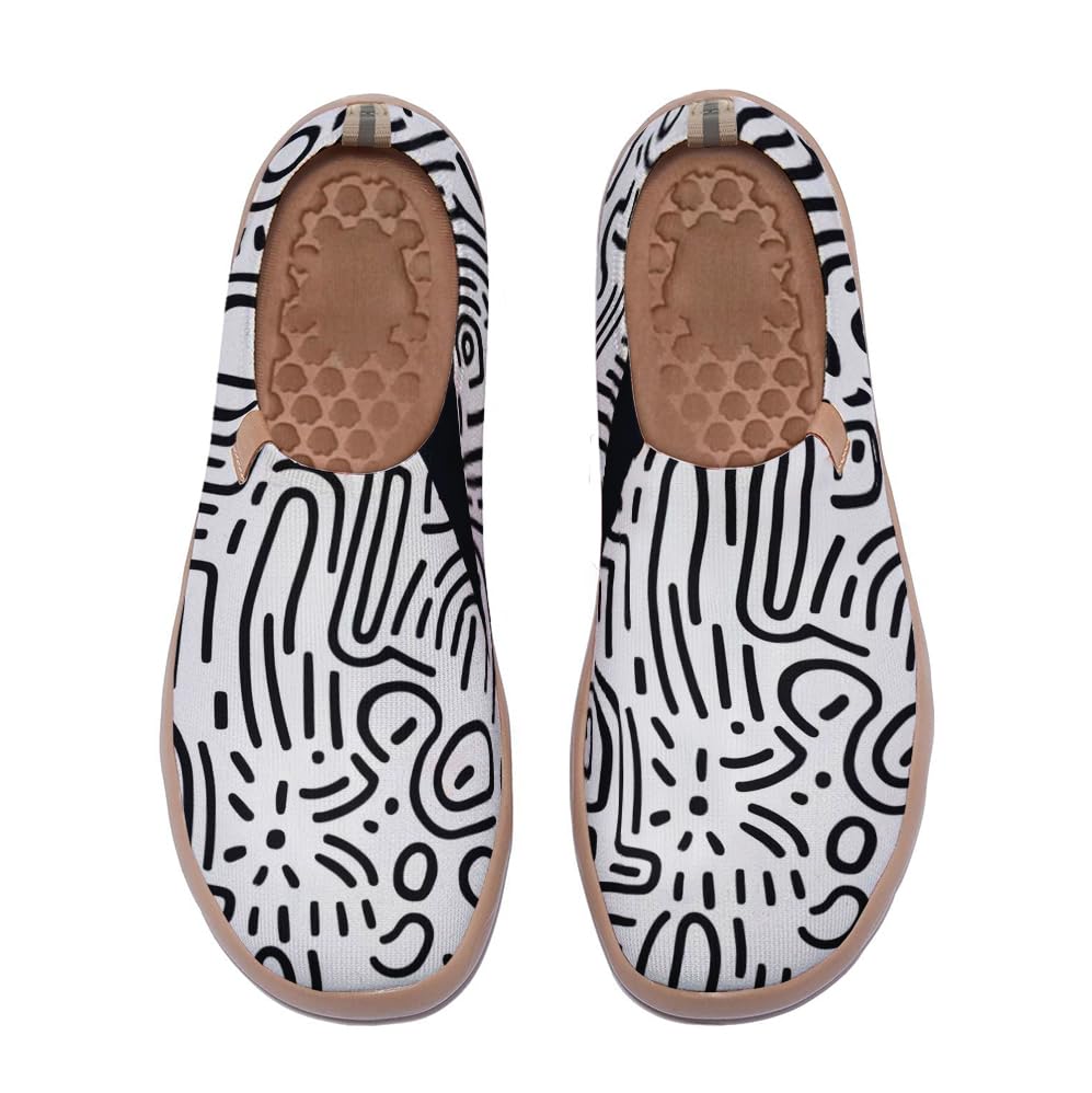 Men's Art Design Travel Shoes Slip-on Casual Loafers Fashionable, Light and Comfortable Sports Shoes