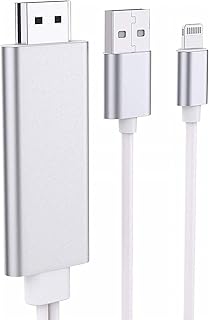 Lightning to HDMI Adapter Apple MFi Certified Lightning Digital AV Adapter 1080p HDTV Connector Cable Compatible with iPad/iPhone 14/13/12/11/XS/X/8/7 to TV Projector Monitor and More Display Device