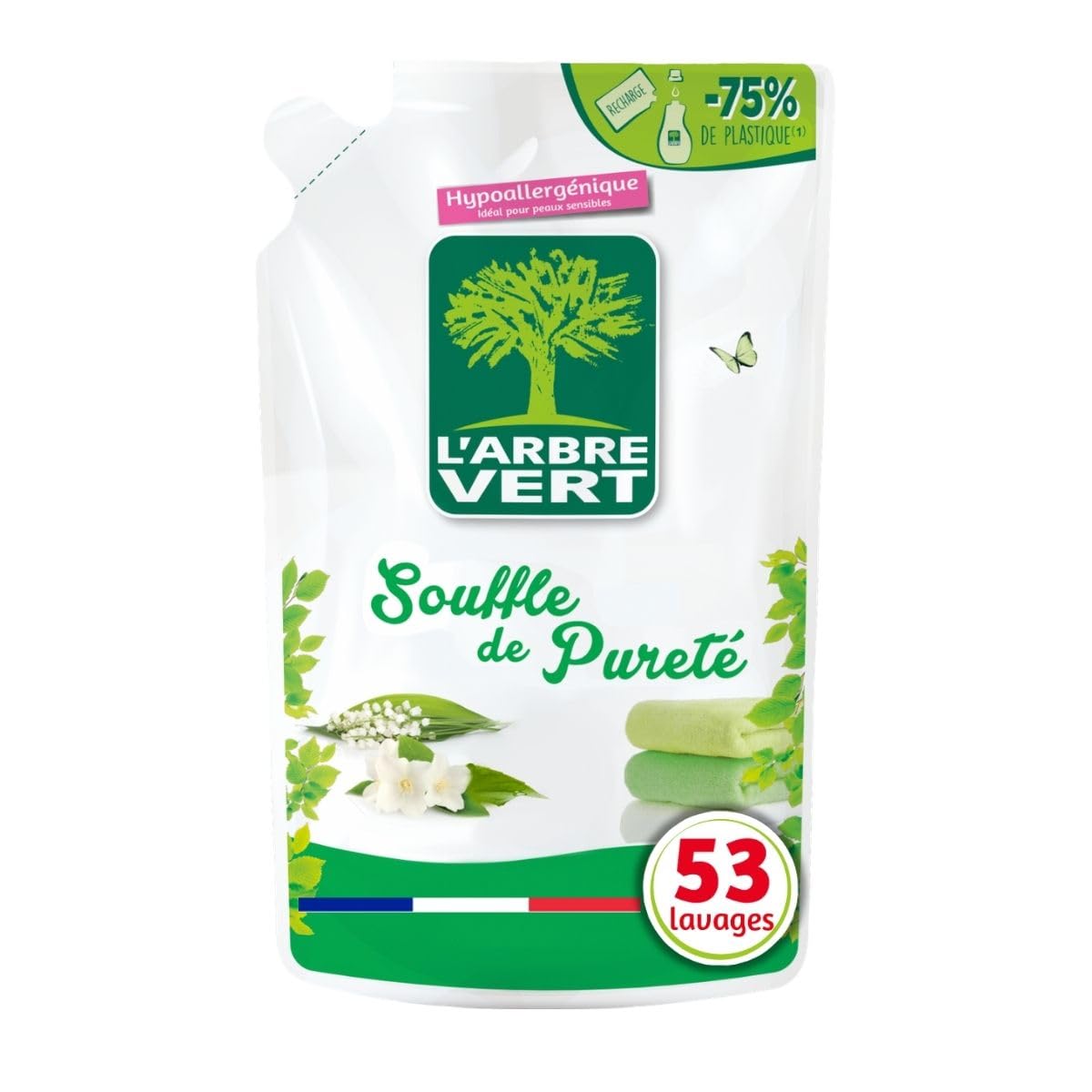 L'Arbre Vert Wkład do zmiękczacza - Purity Blow - 53 prania - 800 ml - 2 sztuki