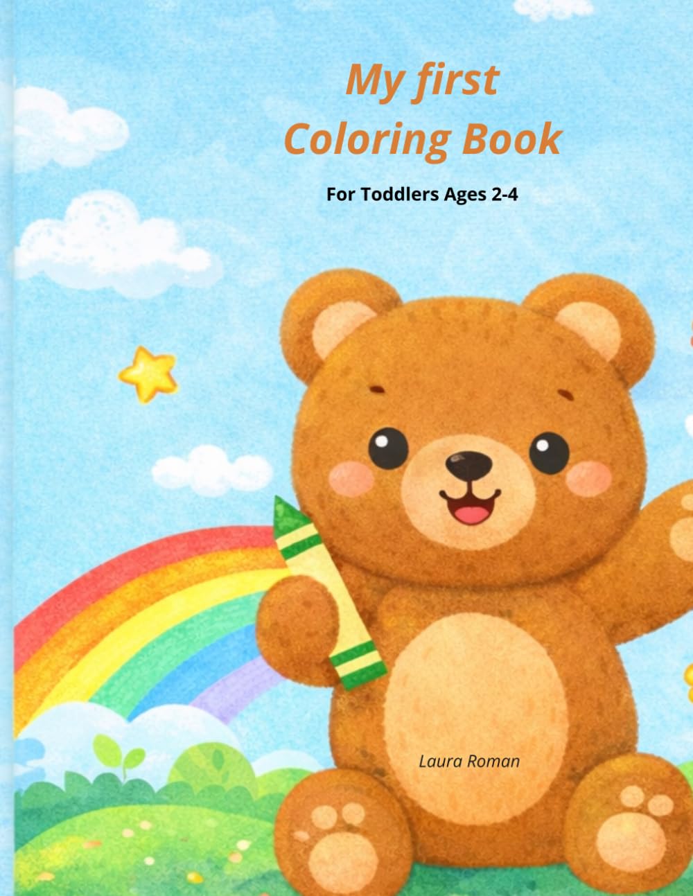 My First Coloring Book: Simple coloring with cute animals