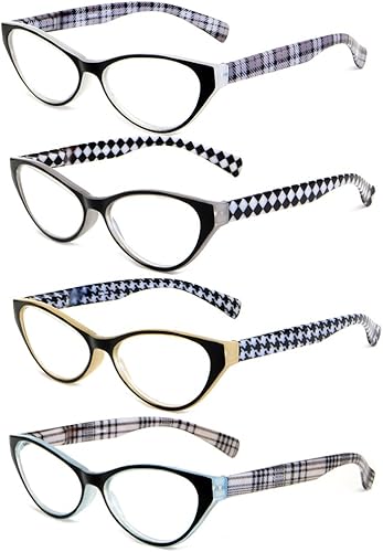 Miniatura 7 de Calabria Emily - Lentes de lectura de ojo de gato para mujer, elegantes y a la moda, lentes de ojo de gato, lectores de potencia individuales, sin