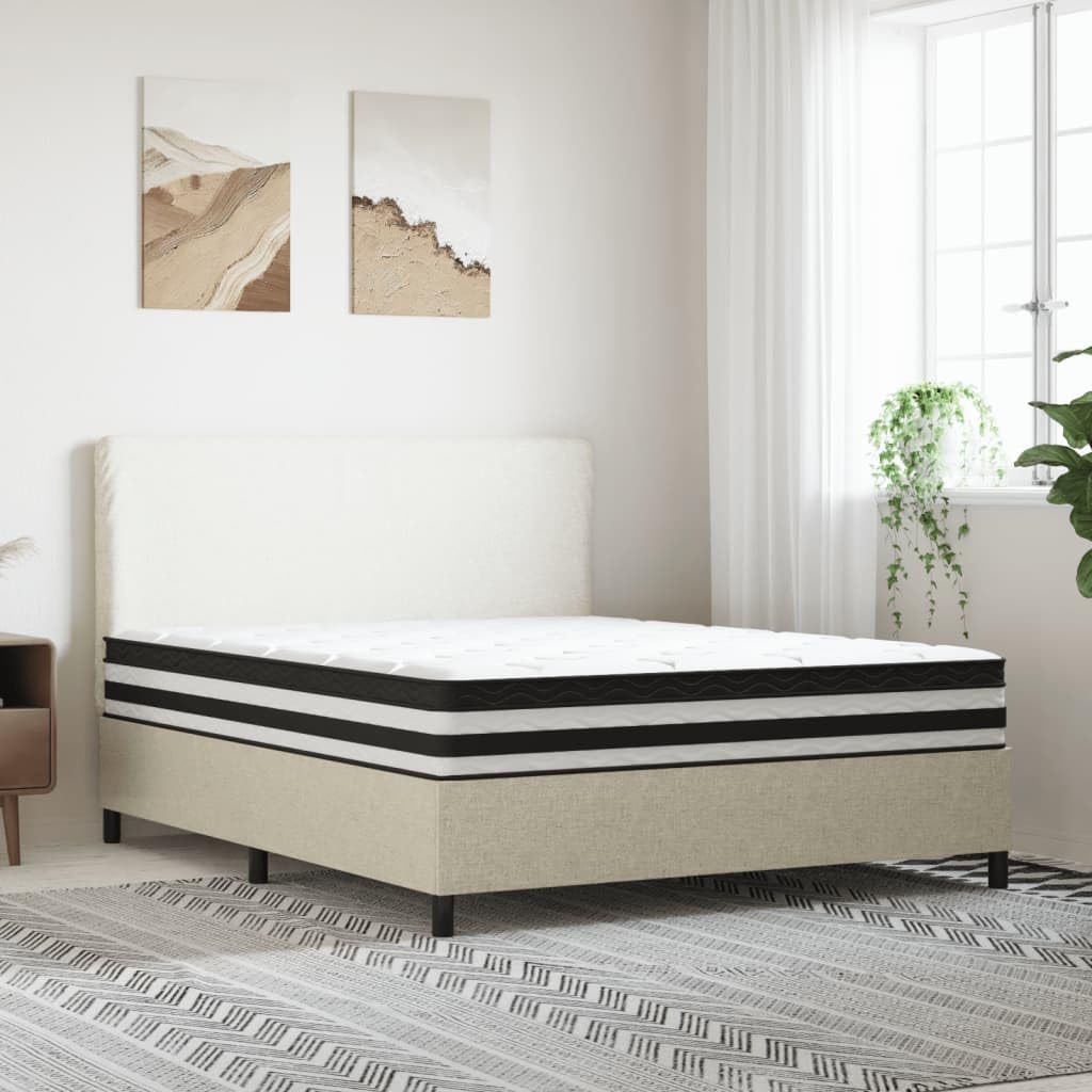 Materac ze sprężynami w torebce średniej twardości 160x200 cm