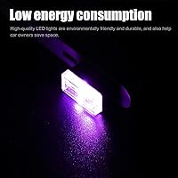 Vista 6 de Ziciner 4 PCS Lámparas LED USB para Ambiente Interior del Automóvil, Mini Luz Nocturna LED Portátil, Kit de Iluminación Ambiental de Maletero