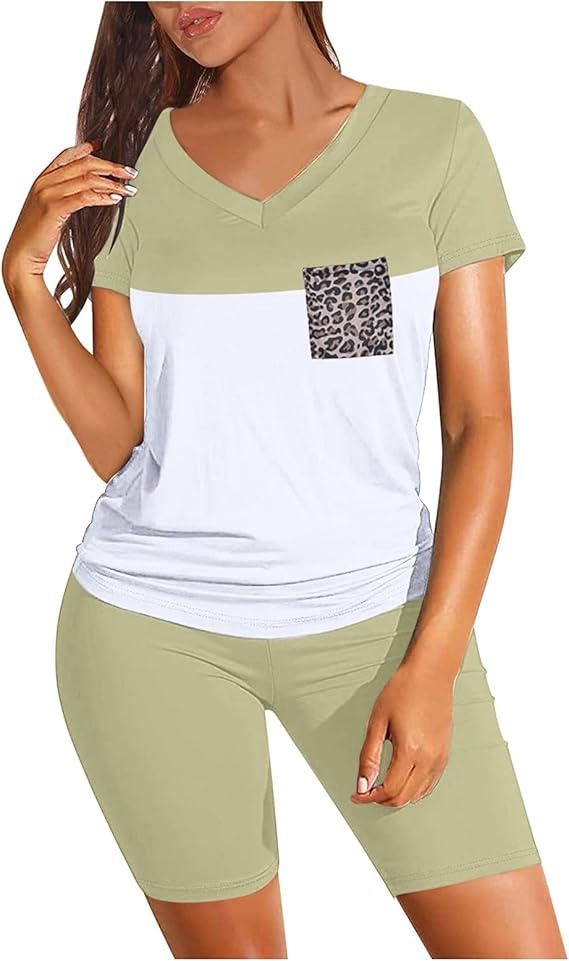 Coopserbil Dressy Short Sets for Women Two Piece Outfits for Women