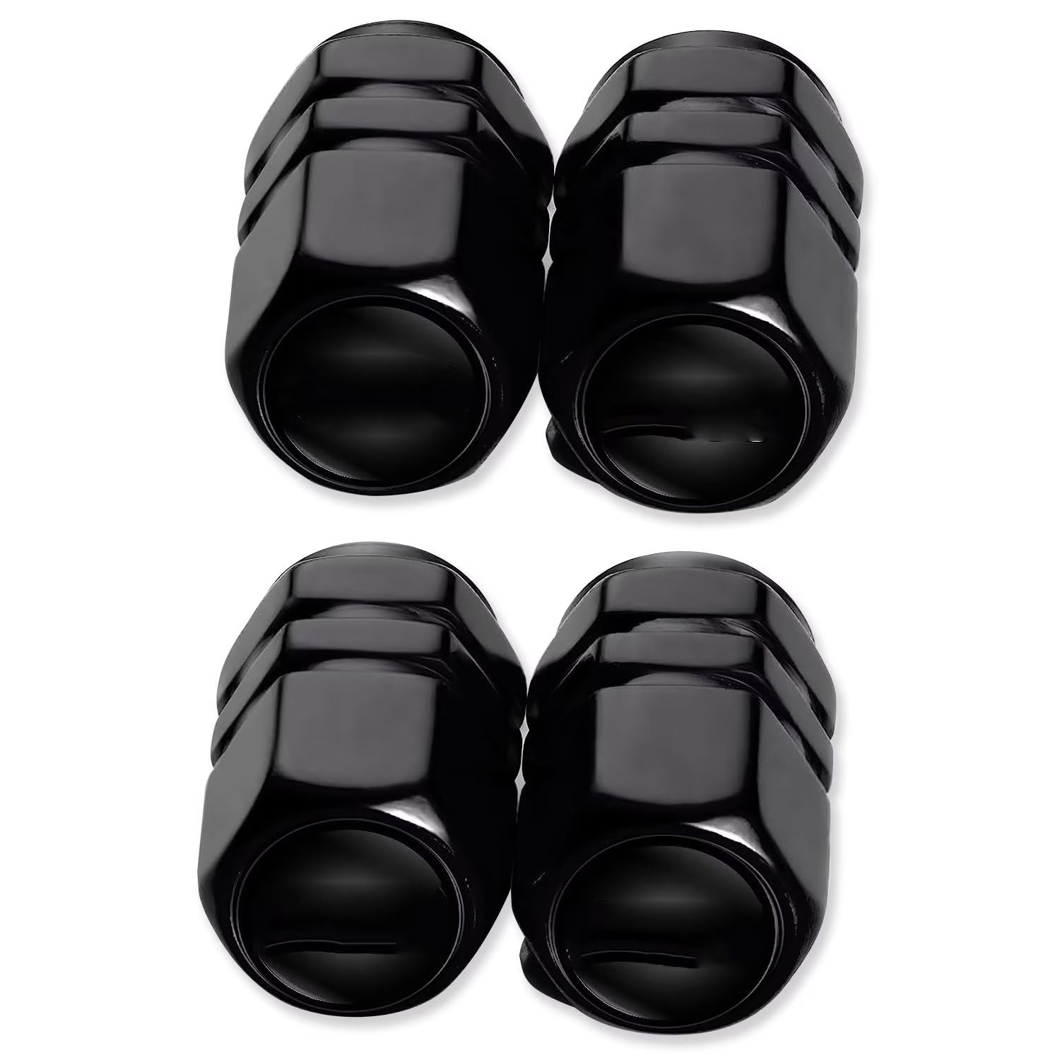 Car Tyre Valve Caps,Car Dust Caps for BZ C E S M Series CLK GLK GL AB AMG GLS GLE AMG,Corrosion Resistant Premium Leak-Proof Wheel Caps for Car Tyres,Car Accessories,Black(4 Pcs)