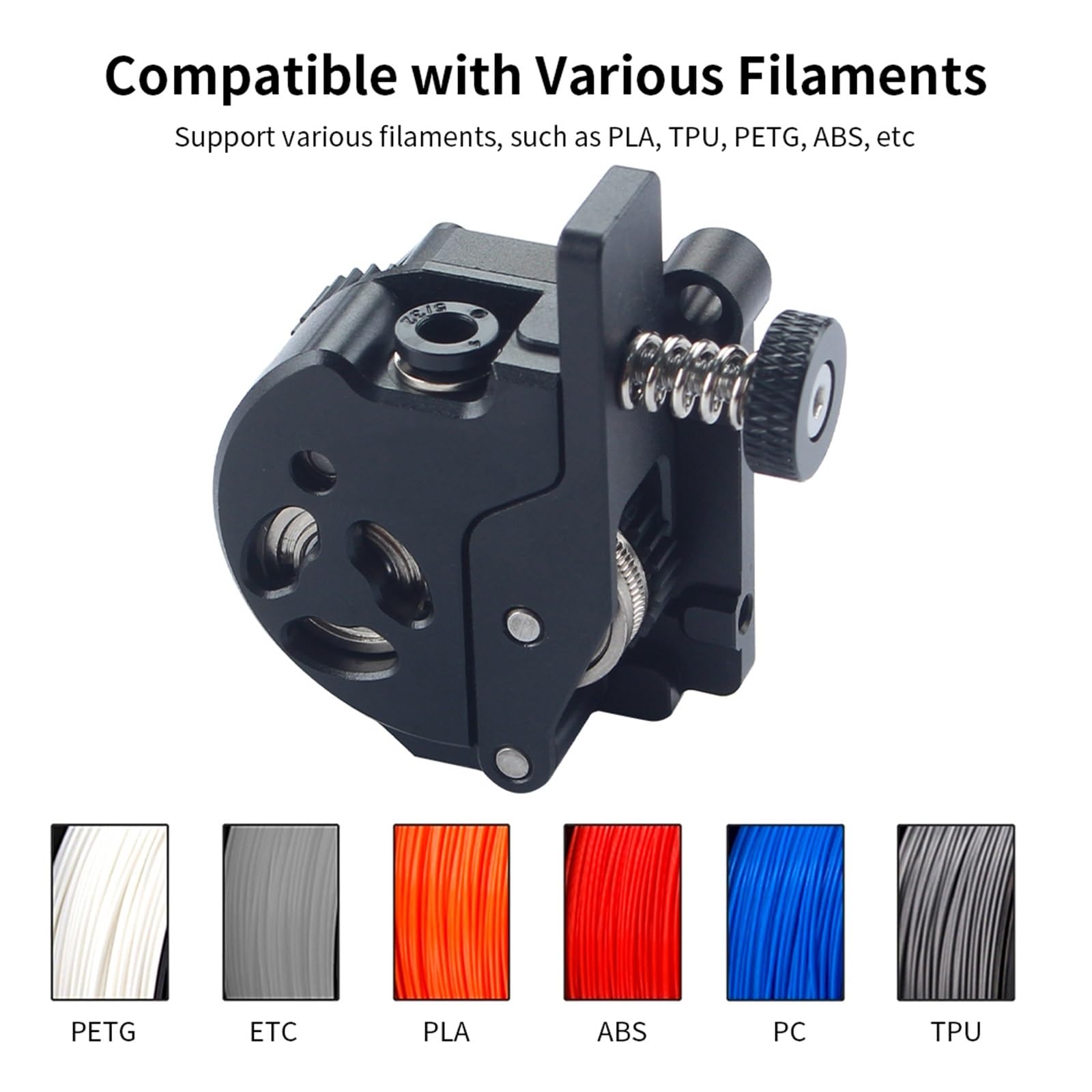 For K1 K1C K1 Max Verbesserter Extruder mit Dual Helical Gear 3D Drucker Ersatzteile for K1 Serise 3D Drucker(With motor)