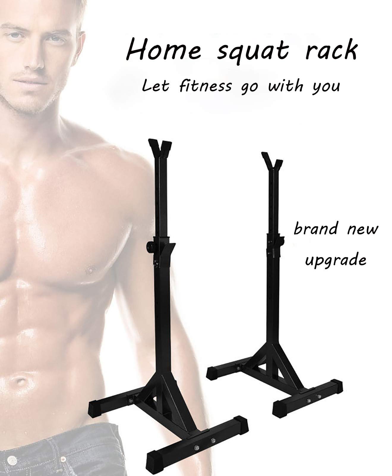 Squat Rack Regolabile Bilanciere Rack Split Squat Rack Sollevamento Pesi Bench Press Home Fitness