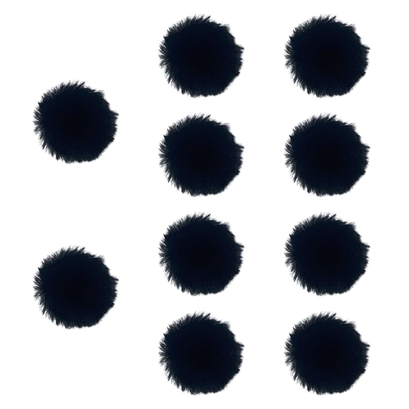 SECRET DESIRE 10 Pieces Furry Microphone Wind Muff Furry Wind Covers for Recording Outdoor Black-picture-21