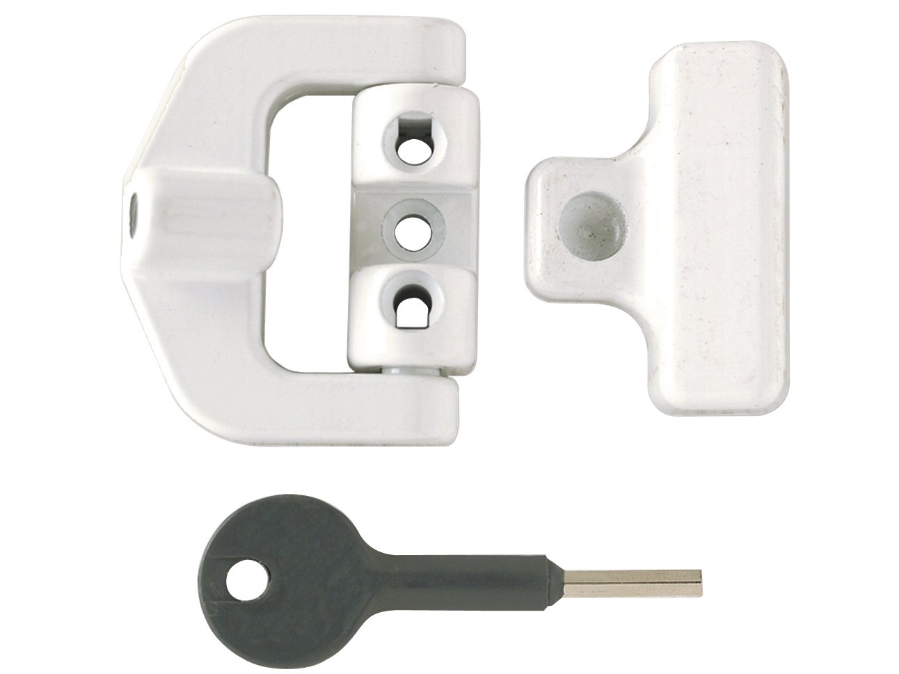 Yale White Pvcu Window Lock + Key 8K123