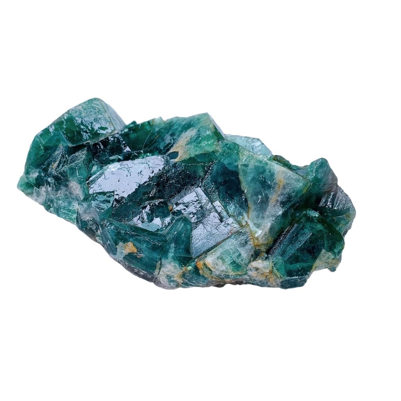 KJEBVHIRS Decorative Ornaments Green Flourite Quartz Crystal Cluster Garnish (Size : 1000-1100g)