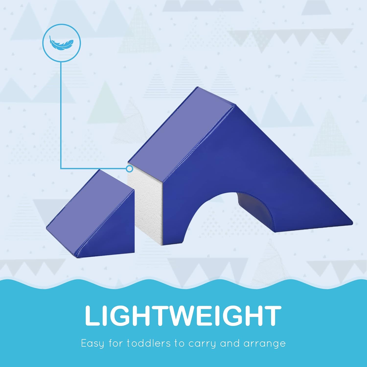 Soozier Foam Climbing Blocks for Toddlers, 11-Piece Baby Soft Foam Play Set, Climb and Crawl Activity Playset Building Blocks for Aged 1-3 Years Old Boys & Girls, Assorted