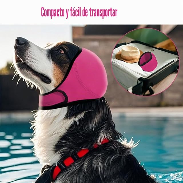 Foto 5 de 7 de MiOYOOW Protección de Orejas para Perro, Cubierta Ajustable para Cabeza de Perro, Cancelación de Ruido