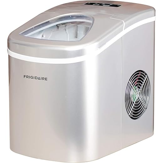 RCA RIC102-Silver Compact Ice Maker, Silver