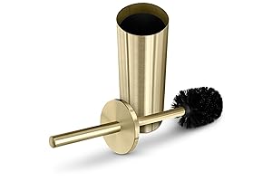 Luxe Gold Toilet Bowl Brush and Holder Set
