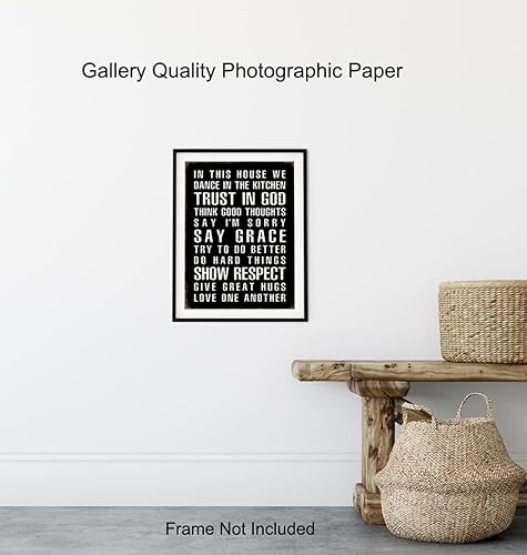 Miniatura 8 de Family Signs for Home Decor Poster - 8x10 Christian Art - Religious Decor - Family Home Decor - Motivational Sayings - Inspirational Quotes - God